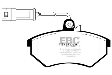 DP982/2 - Sada brzdových destiček Série ULTIMAX2 EBC Brakes