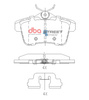 Brzdové destičky DBA Street Series Zadní brzdové destičky - DB15167SS