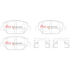 Přední brzdové destičky DBA Brake Pads Xtreme Performance Hawk HB909x.660 - DB15017XP HOLDEN Aust NZ OPEL Insignia Country Tourer Grand Sport VAUXHALL
