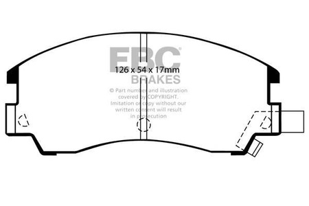 DP582 - Sada brzdových destiček Série ULTIMAX2 EBC Brakes