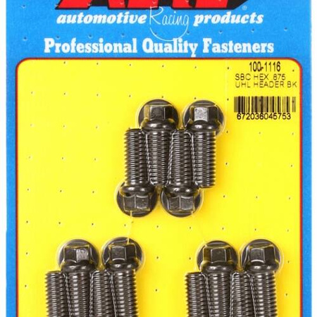 Sady čepů pro záhlaví ARP 100-1116 ARP SB Chevy hex .875 UHL header bolt kit Chevrolet Small Block