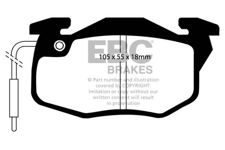 DP5545NDX - Sada brzdových destiček Série BLUESTUFF NDX EBC Brakes