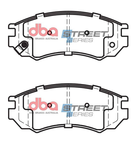 Přední brzdové destičky DBA Brake Pads Street Series Ceramic - DB1281SS NISSAN Aust NZ S.Africa Sentra Sabre 100NX Almera Primera P10 Pulsar Sunny N14