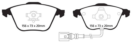 DP51594NDX - Sada brzdových destiček Série BLUESTUFF NDX EBC Brakes