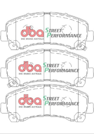 Přední brzdové destičky DBA Brake Pads Street Performance - DB1841SP ISUZU D-MAX Rodeo