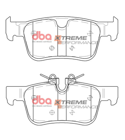 Zadní brzdové destičky DBA Brzdové destičky Xtreme Performance - DB15117XP