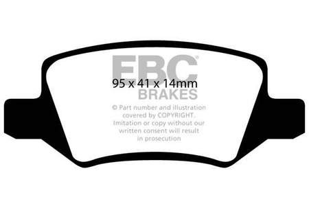 DP1438 - Sada brzdových destiček Série ULTIMAX2 EBC Brakes