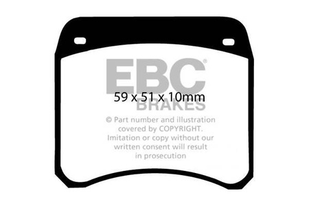 DP128 - Sada brzdových destiček Série ULTIMAX2 EBC Brakes