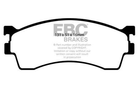 DP1409 - Sada brzdových destiček Série ULTIMAX2 EBC Brakes