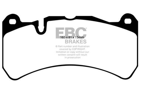 DP81591RP1 - Sada závodních brzdových destiček Série RP-1 Racing EBC Brakes
