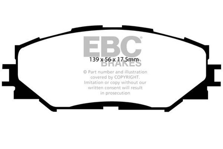DP1791 - Sada brzdových destiček Série ULTIMAX2 EBC Brakes