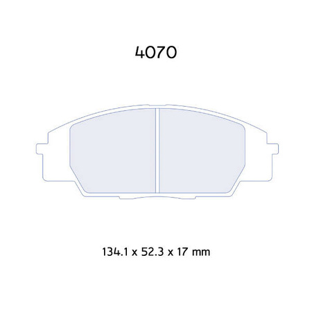Brzdové destičky Carbone Lorraine RC6E - Honda S2000 (99-10)