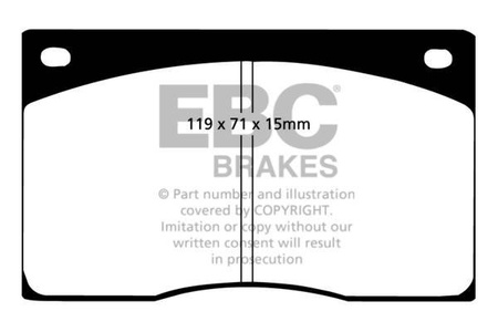 DP9262 - Sada brzdových destiček Série ORANGESTUFF EBC Brakes