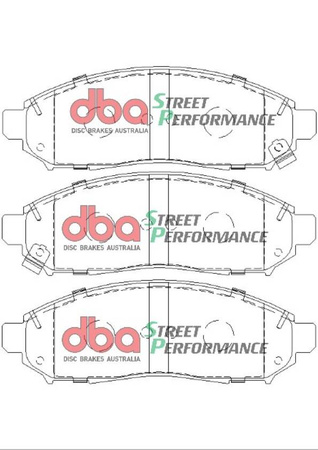 Přední brzdové destičky DBA Brake Pads Street Performance Hawk HB618x.625 - DB1835SP NISSAN Aust NZ Leaf NV200 Combi Navara D40 Pathfinder