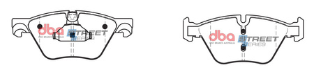 Přední brzdové destičky DBA Brake Pads Street Series Ceramic - DB2295SS BMW 5 Series F10 518 520 523 525 528 F11 xDrive F10 F11