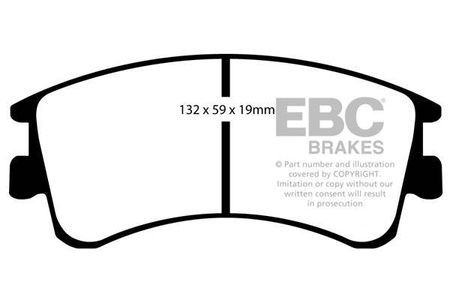 DP31465C - Sada brzdových destiček Série REDSTUFF EBC Brakes