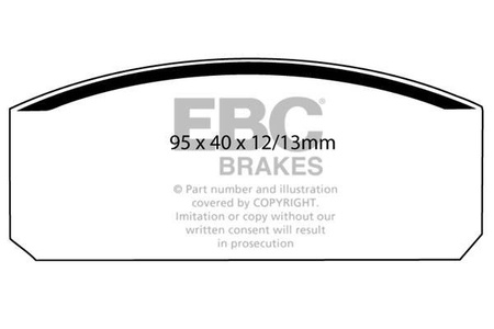 DP110 - Sada brzdových destiček Série ULTIMAX2 EBC Brakes