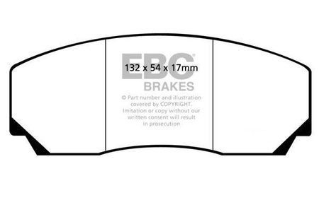 DP8002RPX - Sada závodních brzdových destiček Série RP-X Racing EBC Brakes