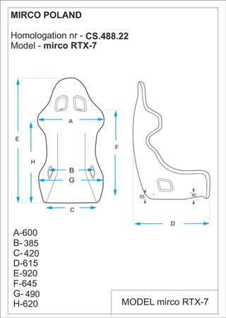 Autosedačka Mirco RTX-7 FIA