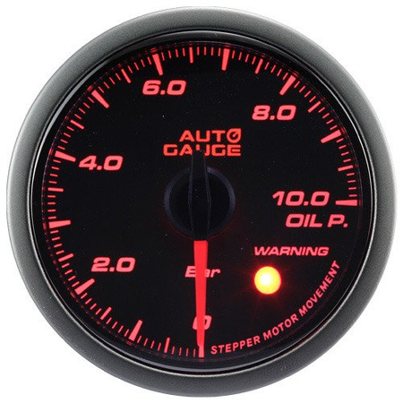 Auto Gauge Tlakoměr oleje - VÝSTRAHA KOUŘ 60mm
