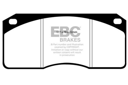 DP714 - Sada brzdových destiček Série ULTIMAX2 EBC Brakes
