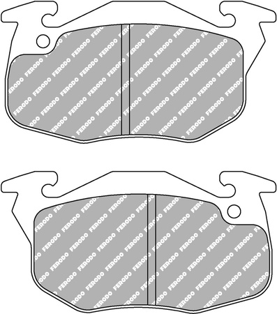 Přední brzdová destička Ferodo Racing DS3000 FCP393R CITROEN AX BX BX XB- Break C15 Saxo ZX PEUGEOT 106 205 206 305 306 309 405 RENAULT 11 18 19 20 21 5 5 Super 9 Clio Clio II Espace I Express Extra Fuego Rapid SUPER RENAULT-ALPINE 2500 2800 Alpine GTA 