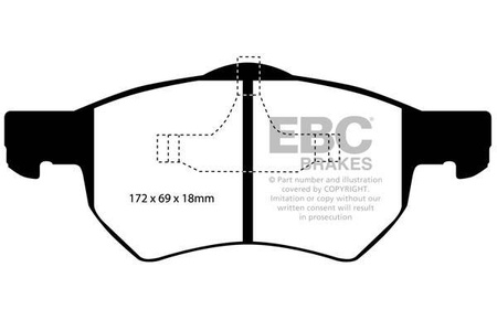 DP41427R - Sada brzdových destiček Série YELLOWSTUFF EBC Brakes