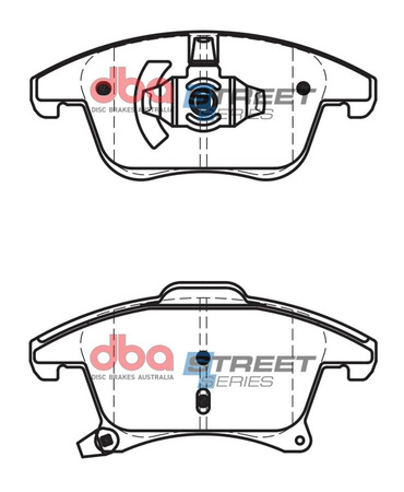 Přední brzdové destičky DBA Brake Pads Street Series Ceramic - DB2405SS FORD Galaxy Mk3 Mondeo Estate Mk5 Hatchback Saloon S-Max Mk2